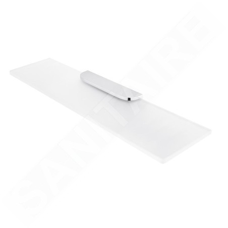 Nimco Nikau - Étagère, longueur 600 mm, verre mat / chrome NK 30091B-60-26