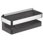 Keuco Collection Moll - Étagère avec raclette à vitre, longueur 240 mm, anthracite/chrome 12759010001