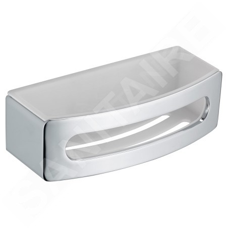 Keuco Elegance - Étagère, longueur 239 mm, blanc/chrome 11658010000