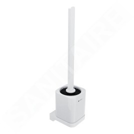 Nimco Maya - Brosse de toilette murale avec support, céramique/blanc MAB 29094KN-HR-05