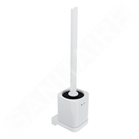 Nimco Maya - Brosse de toilette murale avec support, céramique/blanc MAB 29094KN-HR-05