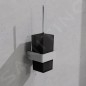 Steinberg 460 - Brosse murale WC avec support, verre noir / chrome 460 2904