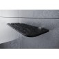 Nimco Nava - Étagère IXI, longueur 600 mm, plexiglass noir NA X360