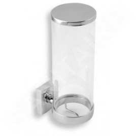 Novaservis Metalia 12 - Distributeur de tampons démaquillants, verre/chrome 0272,0