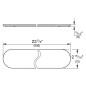 Grohe Selection - Tablette, 600 mm, verre 41057000