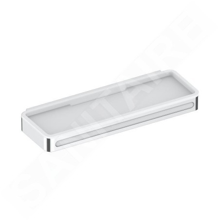 Keuco Plan - Étagère avec raclette à vitre, longueur 29 cm, blanc/chrome 14959010051