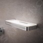 Keuco Plan - Étagère avec raclette à vitre, longueur 29 cm, blanc/chrome 14959010051