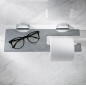 Keuco Edition 90 - Porte-papier toilette avec étagère, chrome/verre fumé 19073018000