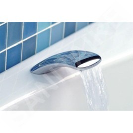 Sapho Robinetterie - Bec déverseur sur bord de baignoire, largeur 80 mm, chrome BD31051