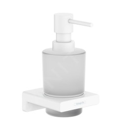 Hansgrohe AddStoris - Distributeur de carte avec support, verre mat / blanc mat 41745700