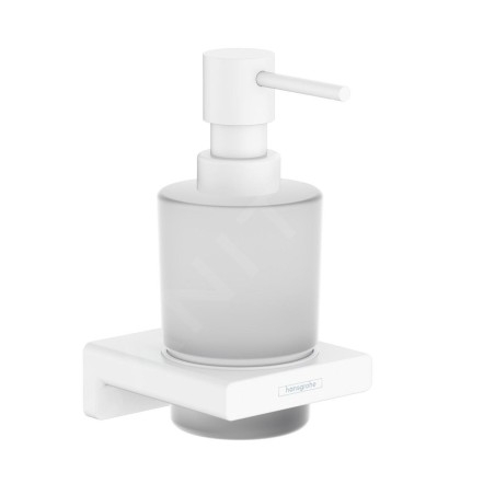 Hansgrohe AddStoris - Distributeur de carte avec support, verre mat / blanc mat 41745700