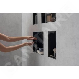 Hansgrohe XtraStoris Minimalistic - Niche murale, 300x300x140 mm, noir mat 56079670