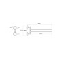 Sapho X-Round - Porte-serviettes rotatif, longeur 450 mm, chrome XR403