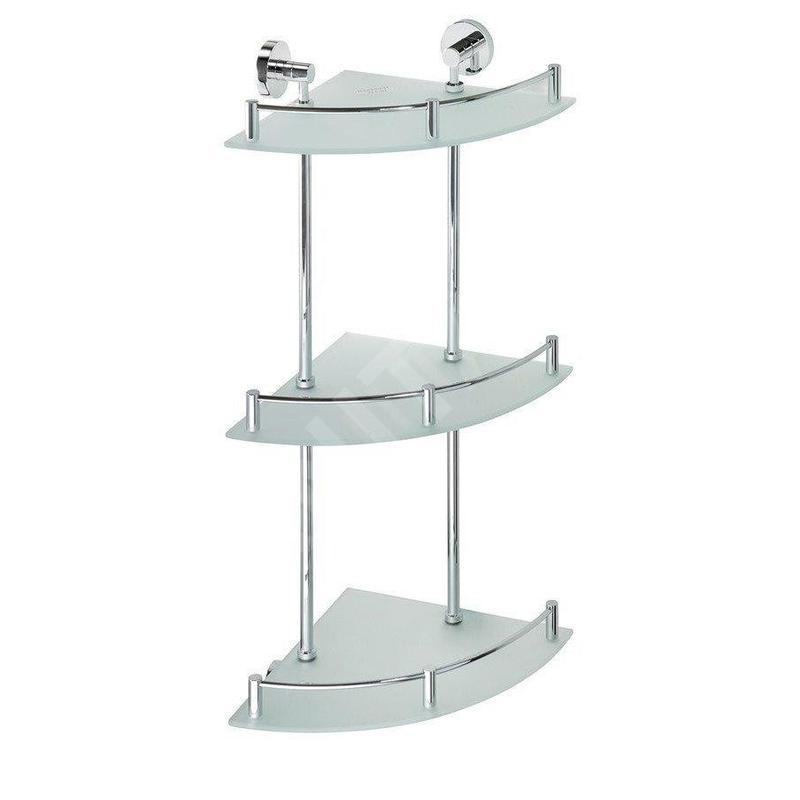 Sapho X-Round - Tablette murale d´angle, verre/chrome XR606 Sapho X-Round - Tablette murale d´angle, verre/chrome XR606