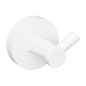 Sapho X-Round - Patère double, blanc XR202W