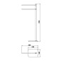Sapho Flori - Porte-serviettes, chrome 1131