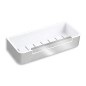 Novaservis Titania Yacore - Tablette de douche avec raclette pour cabine de douche, blanc/inox 65577,4 Novaservis Titania Yacore - Tablette de douche avec raclette pour cabine de douche, blanc/inox 65577,4