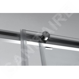 Polysan Altis Line - Porte de douche en deux parties 1270-1310 mm, aluminium brillant/verre clair AL4015C