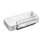 Novaservis Titania Yacore - Tablette de douche avec raclette pour cabine de douche, blanc/inox 65577,4 Novaservis Titania Yacore - Tablette de douche avec raclette pour cabine de douche, blanc/inox 65577,4