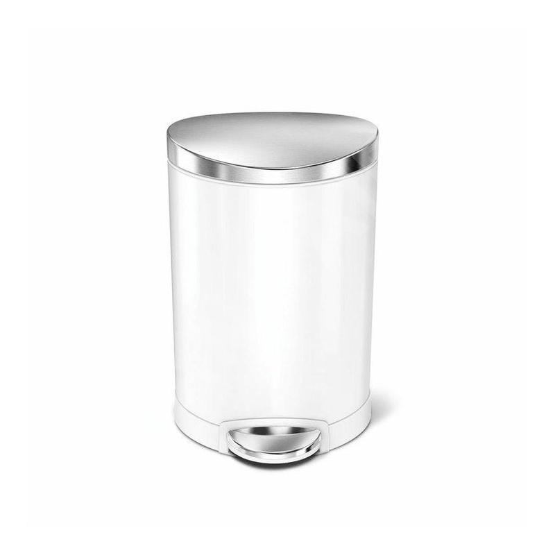 Simplehuman Poubelles - Poubelle 6 l, blanc CW1835CB