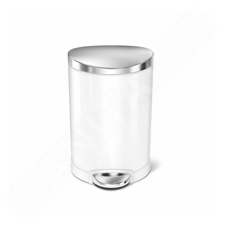Simplehuman Poubelles - Poubelle 6 l, blanc CW1835CB