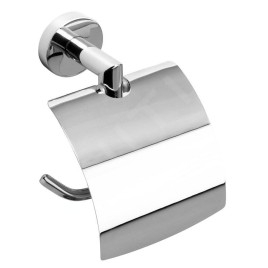 Sapho X-Round - Porte-rouleau toilette avec couvercle, chrome XR702