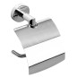 Sapho X-Round - Porte-rouleau toilette avec couvercle, chrome XR702