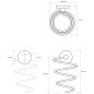 Sapho X-Round - Porte sèche cheveux, chrome XR002
