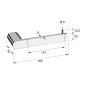 Sapho Flori - Porte-rouleaux WC, chrome RF017