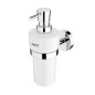 Nimco Unix - Distributeur de savon en céramique, avec support, blanc/chrome UN 13031KN-T-26