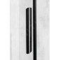 Polysan Altis Line - Porte de douche Black, 1470-1510 mm, noir mat/verre clair AL4212B