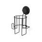 Compactor Bestlock - Support de sèche-cheveux, noir RAN9780