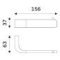 Nimco Nikau - Porte-papier toilette, chrome NK 30055-26