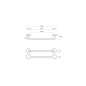 Sapho X-Round - Porte-serviettes, longueur 505 mm, chrome XR402