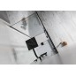 Polysan Altis Line - Paroi solide Black, 1000 cm, noir mat/verre clair AL6112B Polysan Altis Line - Paroi solide Black, 1000 cm, noir mat/verre clair AL6112B