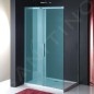 Polysan Altis Line - Paroi solide 1000 mm, aluminium poli/verre clair AL6115C