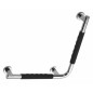 Sapho X-Round - Barre d'appui brisée, 420x420x85 mm, gauche, inox XR510