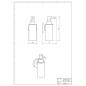 Novaservis Metalia 1 - Distributeur de savon, chrome 6177,0 Novaservis Metalia 1 - Distributeur de savon, chrome 6177,0