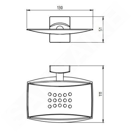 Novaservis Metalia 12 - Porte-savon, chrome 0202,0