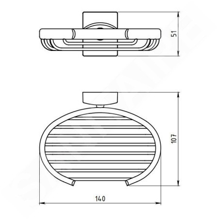 Novaservis Metalia 12 - Grille porte-savon, chrome 0248,0