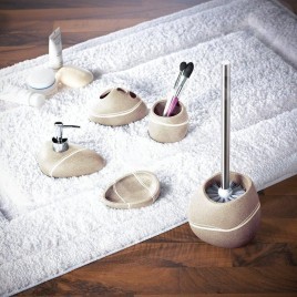 Sapho Ridder Little Rock - Verre pour brosse à dents, à poser, beige 22190209