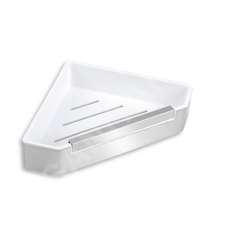 Novaservis Titania Yacore - Tablette de douche avec raclette pour cabine de douche, blanc/inox 65578,4 Novaservis Titania Yacore - Tablette de douche avec raclette pour cabine de douche, blanc/inox 65578,4