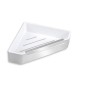 Novaservis Titania Yacore - Tablette de douche avec raclette pour cabine de douche, blanc/inox 65578,4 Novaservis Titania Yacore - Tablette de douche avec raclette pour cabine de douche, blanc/inox 65578,4