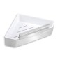 Novaservis Titania Yacore - Tablette de douche avec raclette pour cabine de douche, blanc/inox 65578,4 Novaservis Titania Yacore - Tablette de douche avec raclette pour cabine de douche, blanc/inox 65578,4