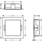 Hansgrohe XtraStoris Minimalistic - Niche murale, 300x300x100 mm, inox brossé 56073800
