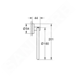 Grohe QuickFix Start - Porte-serviettes, chrome 41174000