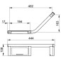 Keuco Plan - Barre de maintien avec porte-savon, 44x11 cm, gauche, chrome 14909012037