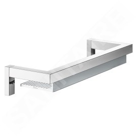 Keuco Edition 90 - Étagère avec raclette, longueur 36 cm, chrome / aluminium 19159010000