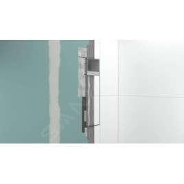 Hansgrohe XtraStoris Rock - Porte-rouleau toilette avec brosse de toilette à encastrer, avec porte, noir mat 56062670