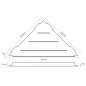 Sapho Smart - Tablette d'angle, pour joints, chromée XJ615